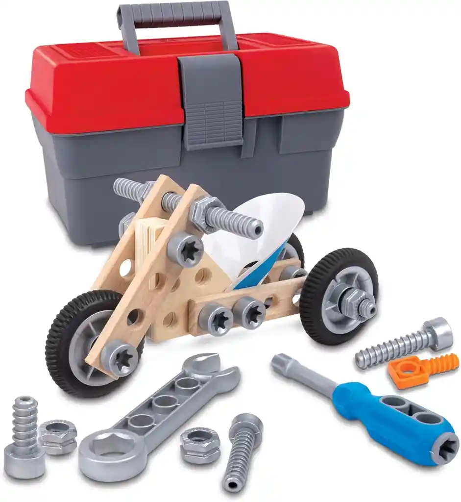 Set De Motricidad Construcción De Motocicleta Hape Niños