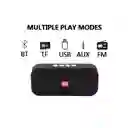 Parlante Altavoz Recargable Bluetooth 5.0 Radio Fm Micro Usb Tg Tg-516 Color Gris