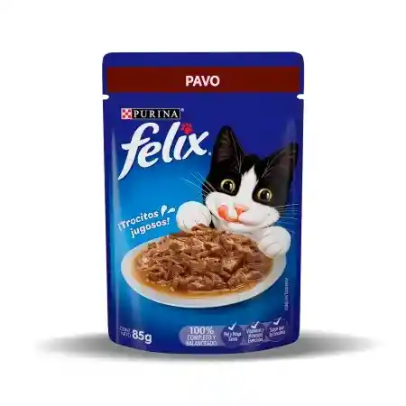 Felix Alimento Humedo Con Pavo * 85 Gr