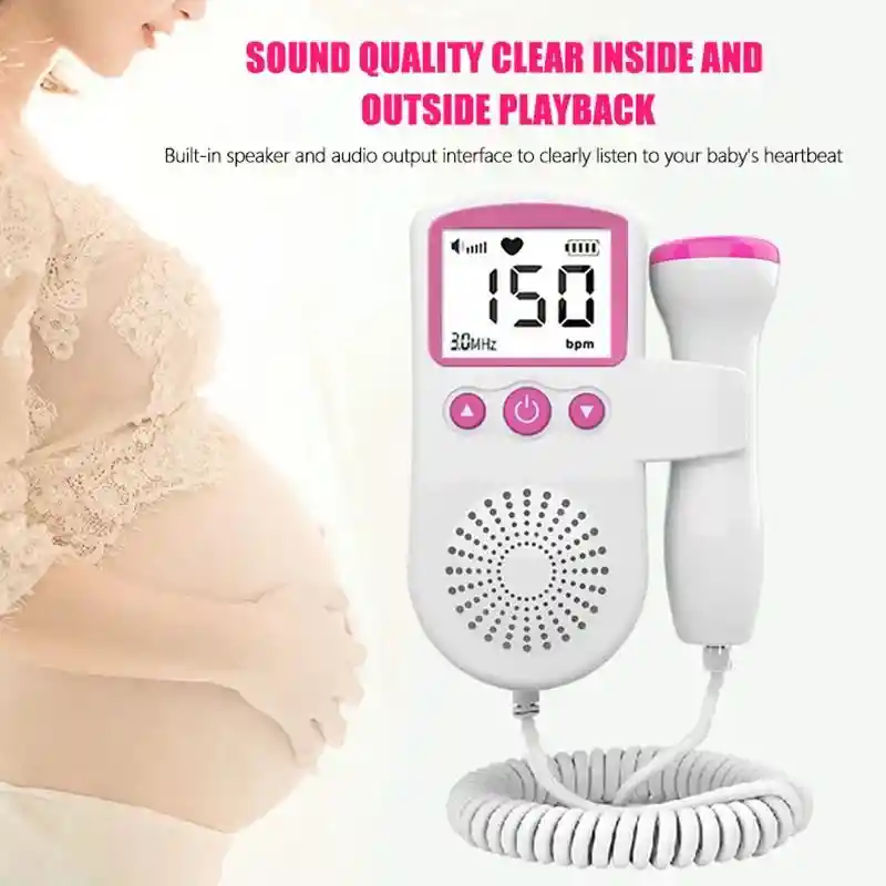 Dopller Fetal Monitor Frecuencia Cardíaca Bebé Ecografía