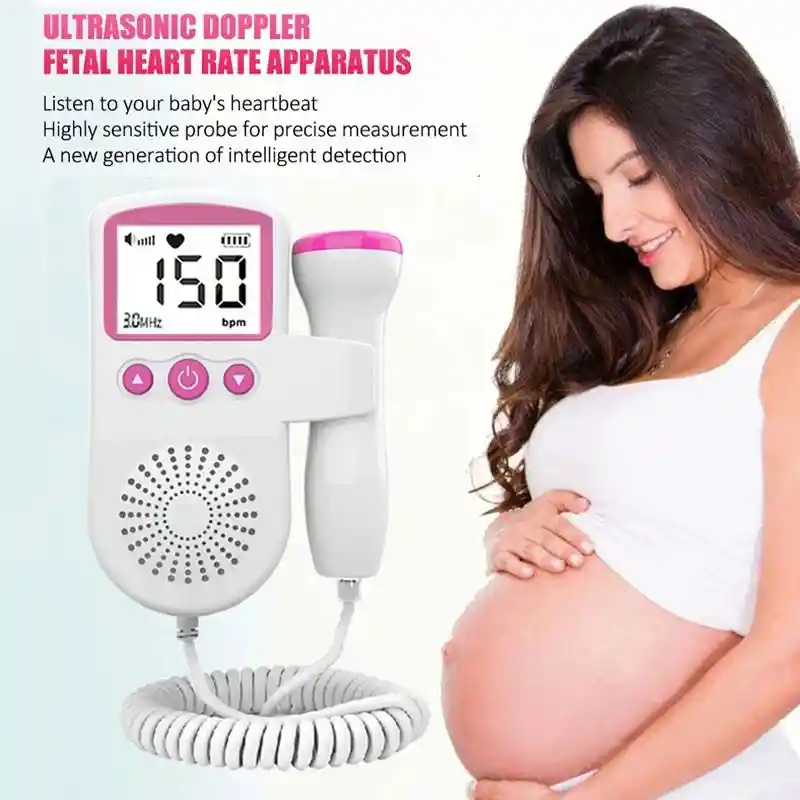 Dopller Fetal Monitor Frecuencia Cardíaca Bebé Ecografía