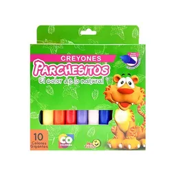 Parchesitos Crayola Gigantes X10