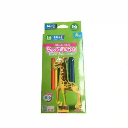 Parchesitos Colores X14 + Lapiz