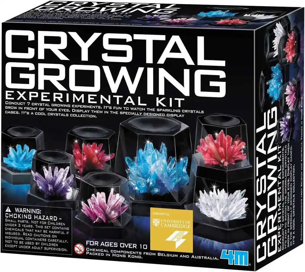 Juego De Experimento Cultivo De Cristales 4m Para Niños