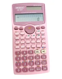 Calculadora Cientifica Offi Esco Oe-987 Color Rosado Claro