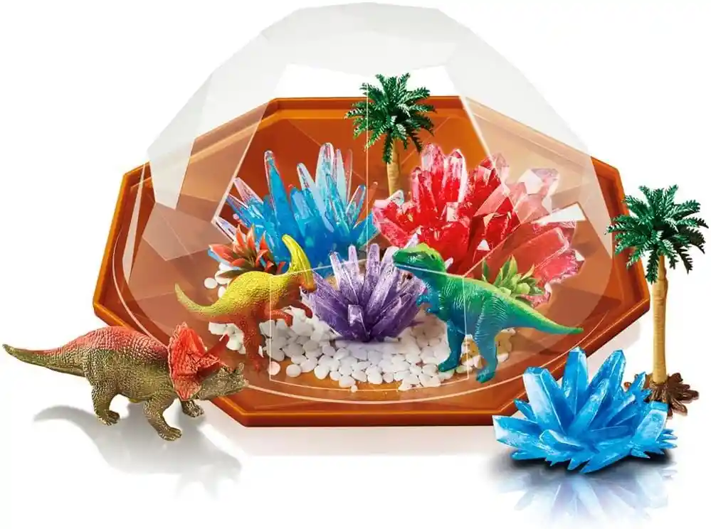 Juego De Experimento Cristales Dinosaurios 4m Para Niños