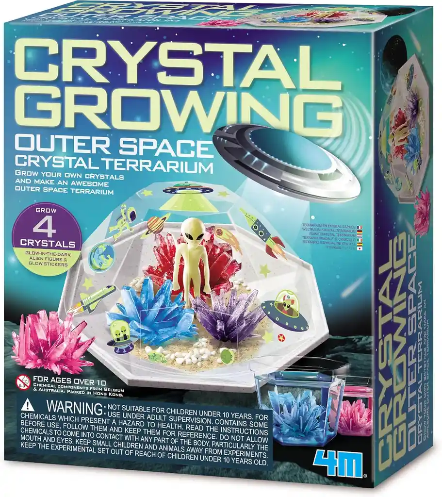 Juego De Experimento Cristales Espacio 4m Para Niños