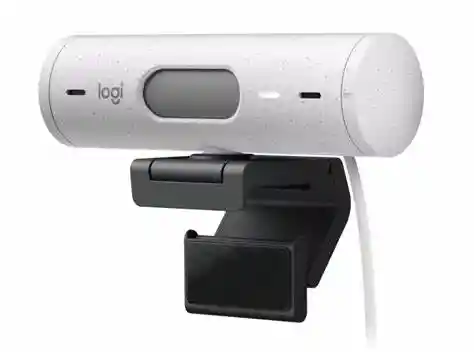 Webcam Camara Web Logitech Brio 500 Full Hd 1080p Blanco Color Blanco Crudo