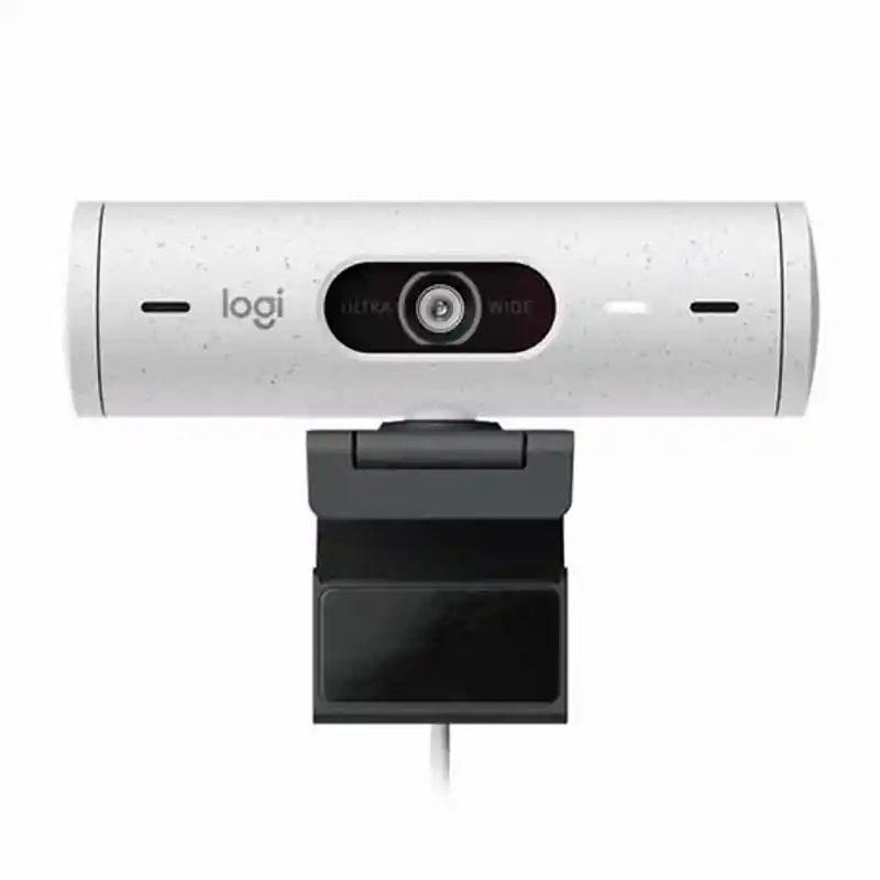 Webcam Camara Web Logitech Brio 500 Full Hd 1080p Blanco Color Blanco Crudo