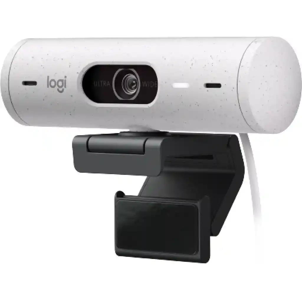 Webcam Camara Web Logitech Brio 500 Full Hd 1080p Blanco Color Blanco Crudo