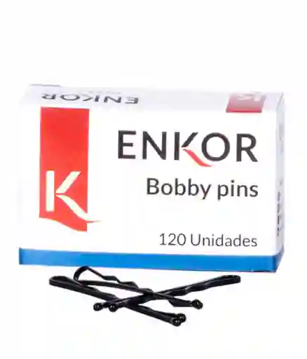 Caja Bobby Pins 120u Enkor Rf 33224