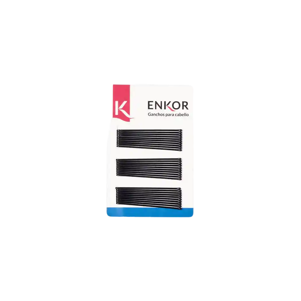 Gancho Negro Bobby Pins Enkor Rf 33507