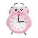 Reloj De Mesa Buho Unisex Decoracion Alarma + Bateria