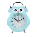 Reloj De Mesa Buho Unisex Decoracion Alarma + Bateria