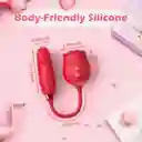 Vibrador Dual Con Succión Y Empuje Flower Anton Recargable