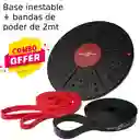 Combo Sportfitness Superficie Inestable + Banda Elastica Roja + Banda Elastica Negra