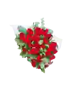 Bouquet De 30 Rosas Rojas Con Eucalipto