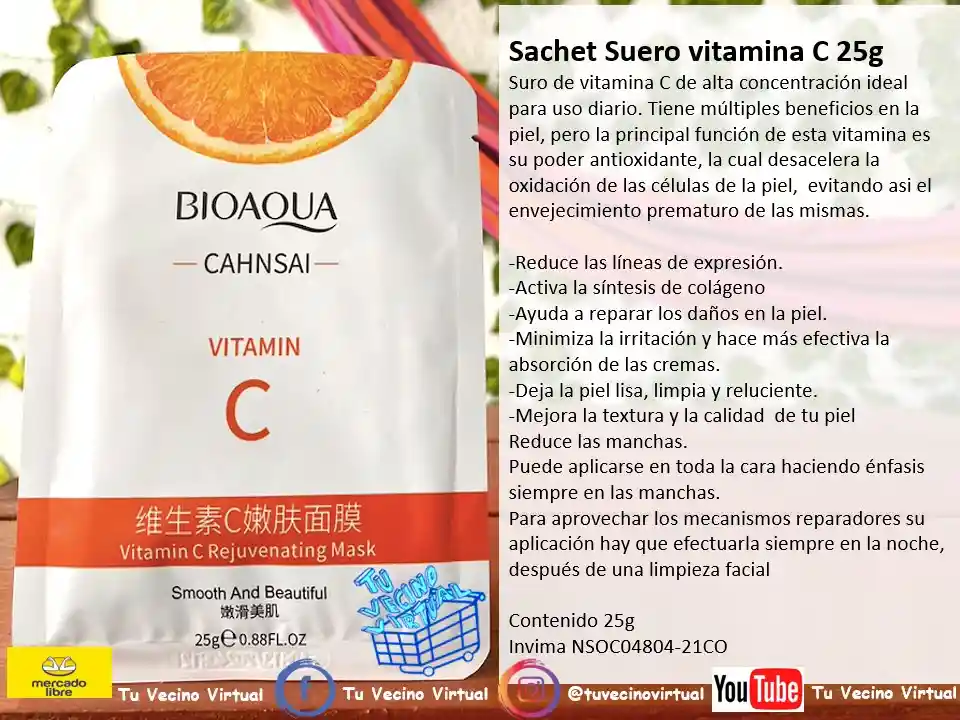 Kit Vitamina C X6 Productos Bioaqua