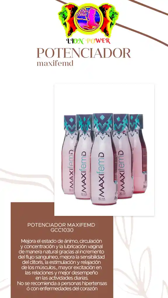 Potenciador Maxifemd X 380 Ml