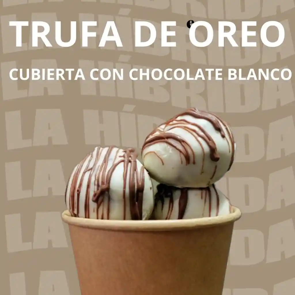 Trufas De Oreo Chocolate Blanco X 4