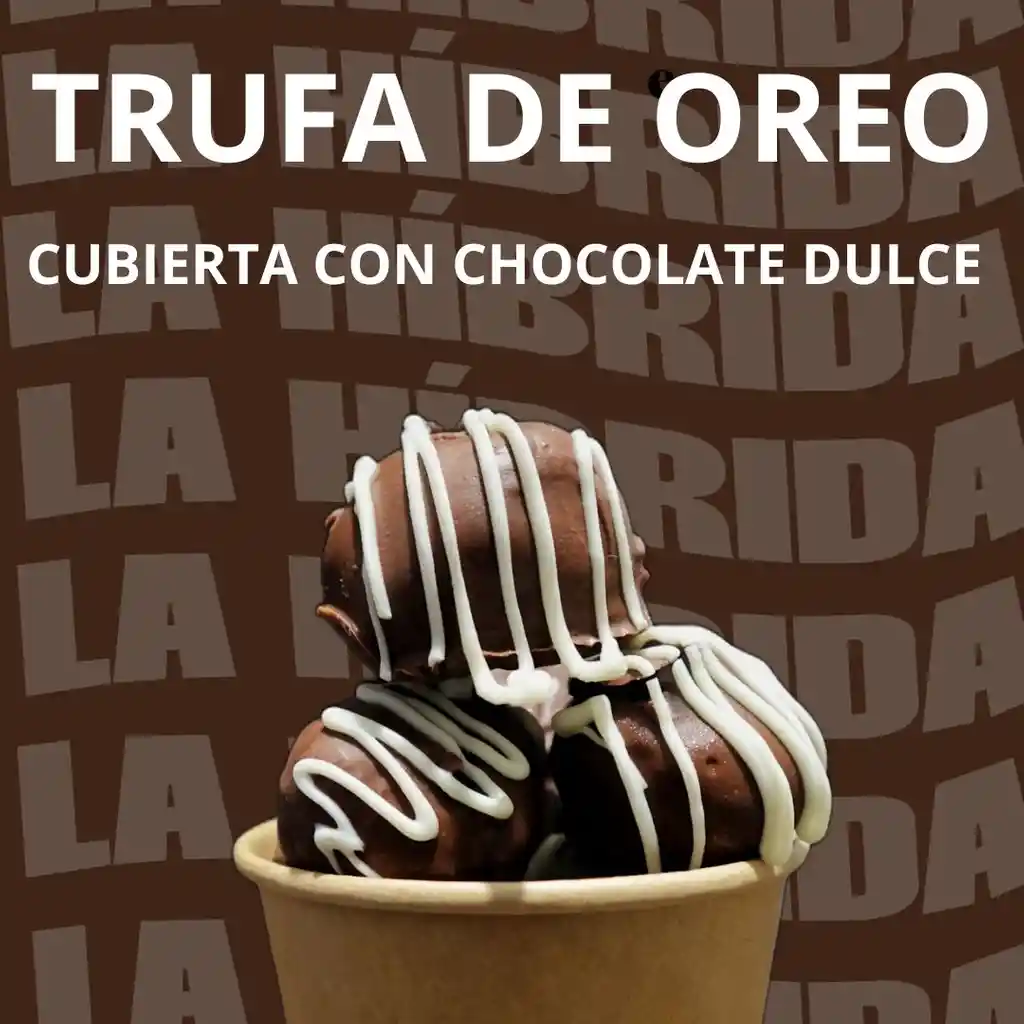 Trufa De Oreo Chocolate Dulce X 4