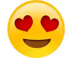 Cojin Emoji Carita Ojos Corazon