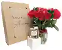 Caja De Regalo Rosas Y Chocolates