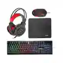 Combo De Teclado Gamer Jedel 4 En 1