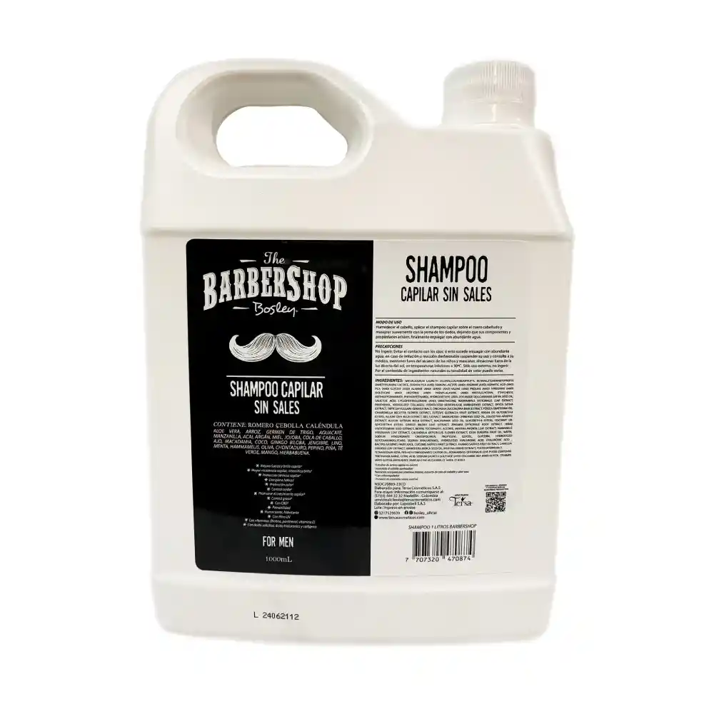 Shampoo Sin Sales Barbershop X 1000ml