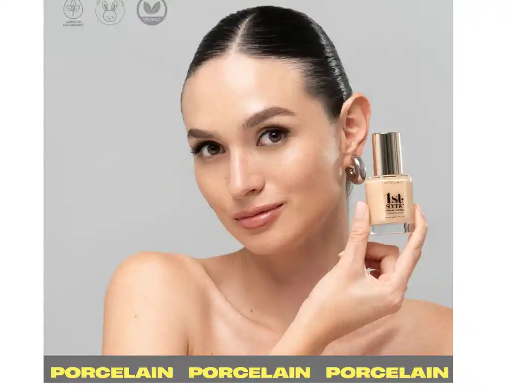 Serum Tinted Foundation Base Tono Porcelain 1st Scene Atenea