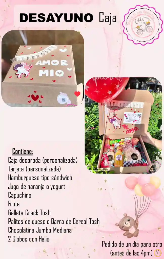 Desayuno Sorpresa 🎉😍🧁 Bajo Pedido