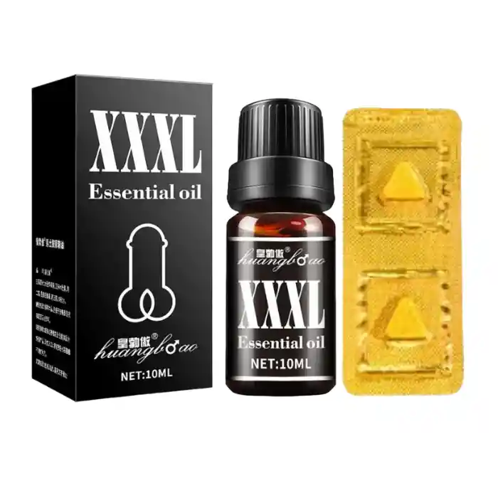 Kit Masculino Aceite Esencial Para Agrandar El Pene Xxl Afrodisiaco 10ml + Sex Bull Potenciador Sexual *2 Unidades