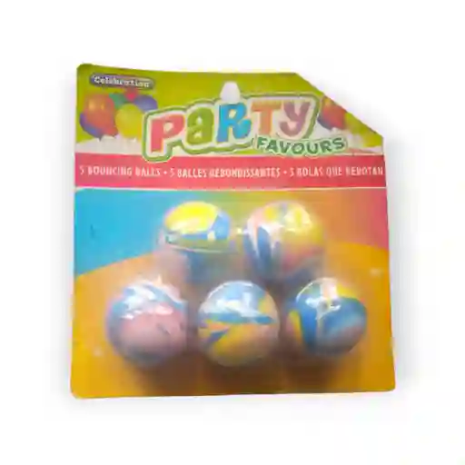 Bolas De Caucho Que Rebotan X 5 Unidades