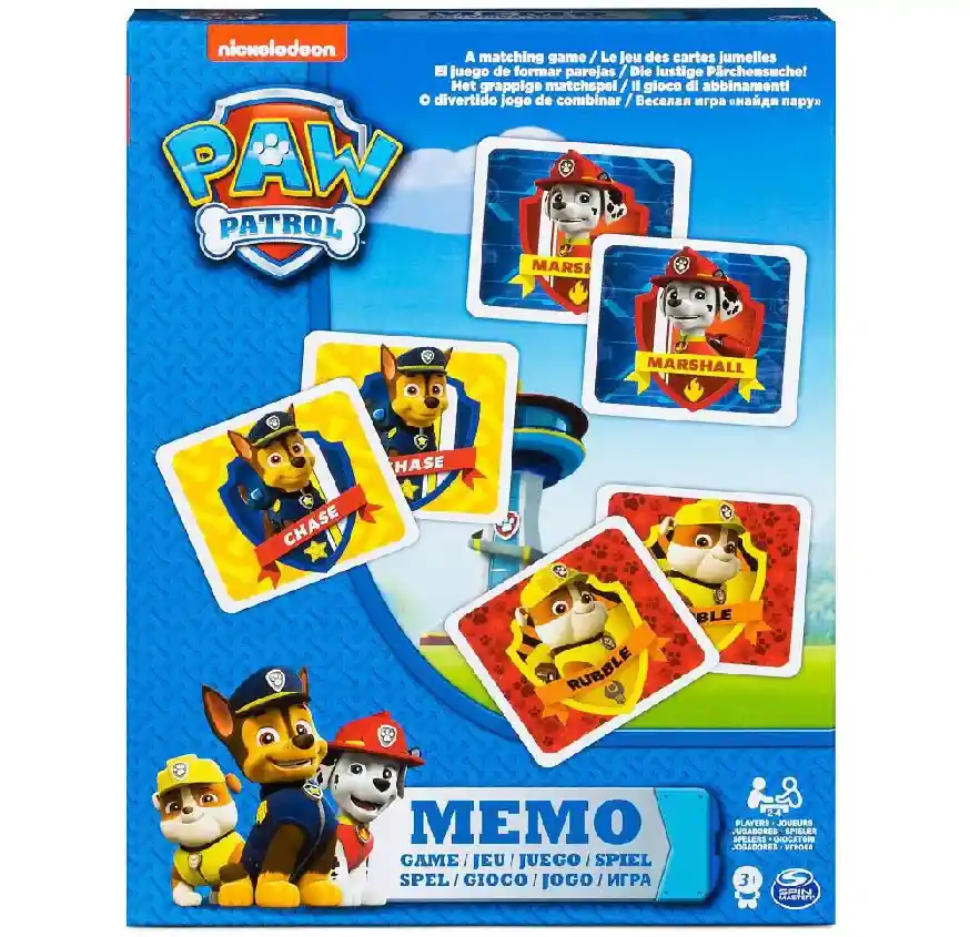 Paw Patrol Juego De Memoria