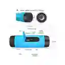 Parlante Bluetooth Bicicleta Linterna Power Bank Oczu Ozs1 Color Azul