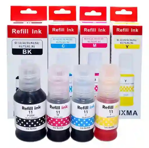 Kit 4 Tintas Canon 10 Genericas G7010 Gm2010 Gm2011 Gm4010