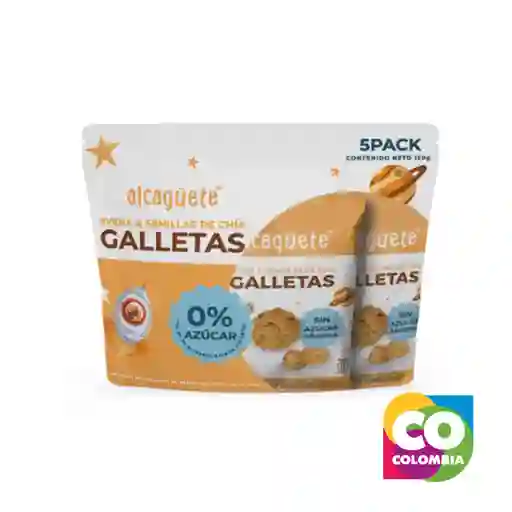 Galletas Avena Y Chía (5 Unidades) Marca Alcagüete Embalaje De 1 Unidad Por 150gr