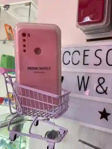 Silicon Case Xiaomi Redmi Note 8 Rosada