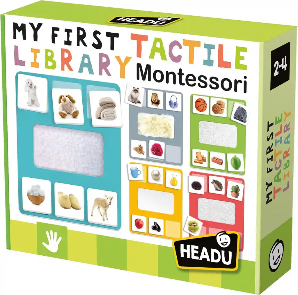 Juego Educativo Montessori Mi Primera Biblioteca Táctil Niño