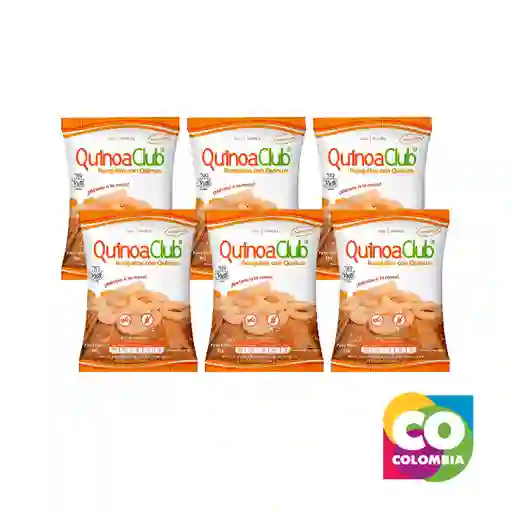 Rosquitas Y Snacks De Quinoa Para Lonchera (6 Unidades) Marca Quinoa Club Embalaje De 1 Unidad Por 81 G