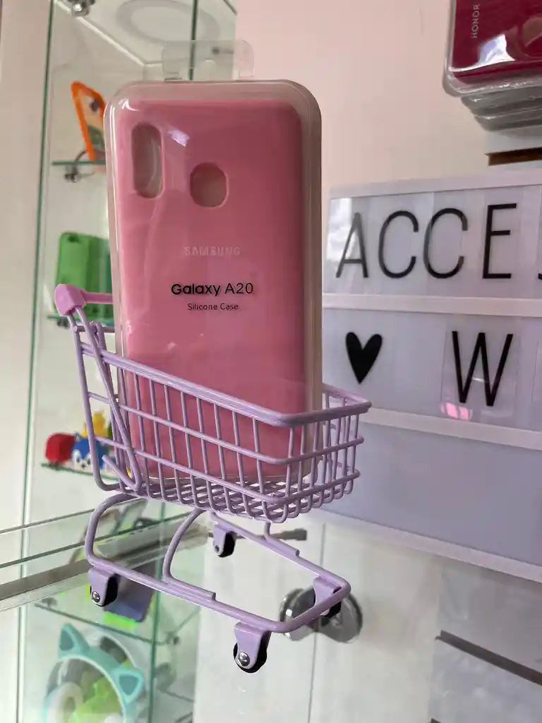 Silicon Case Samsung Galaxy A20-rosada