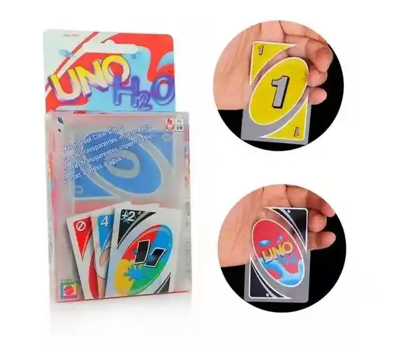 Juego De Cartas Uno H2o Resistentes Al Agua