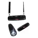 Parlante Altavoz Recargable Bluetooth Linterna Tws R Fm Usb Tg601 Color Negro