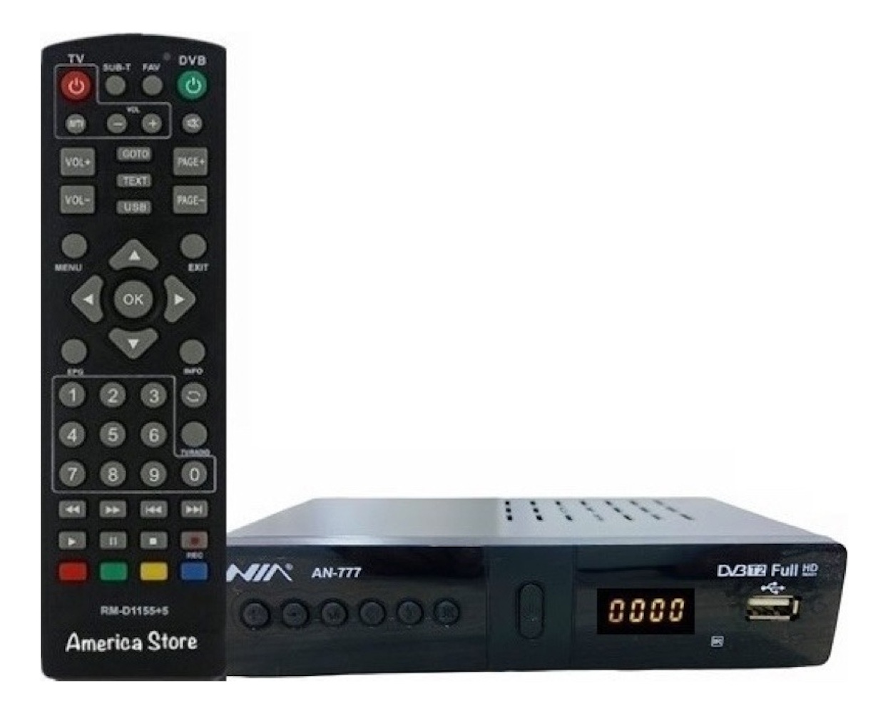 Decodificador Tdt 2 + Antena + Cable Hdmi + Cable Rca Dvb-t2 - Rappi