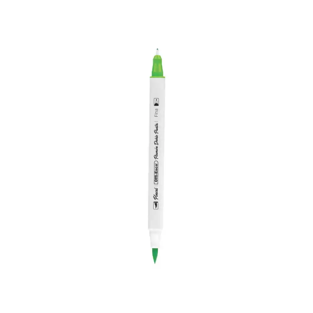 Plumones Punta Pincel Lettering Doble Punta Offi-esco X12 Und