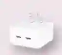 Cabezal Apple Iphone Dos Puertos C 50w Carga Rapida
