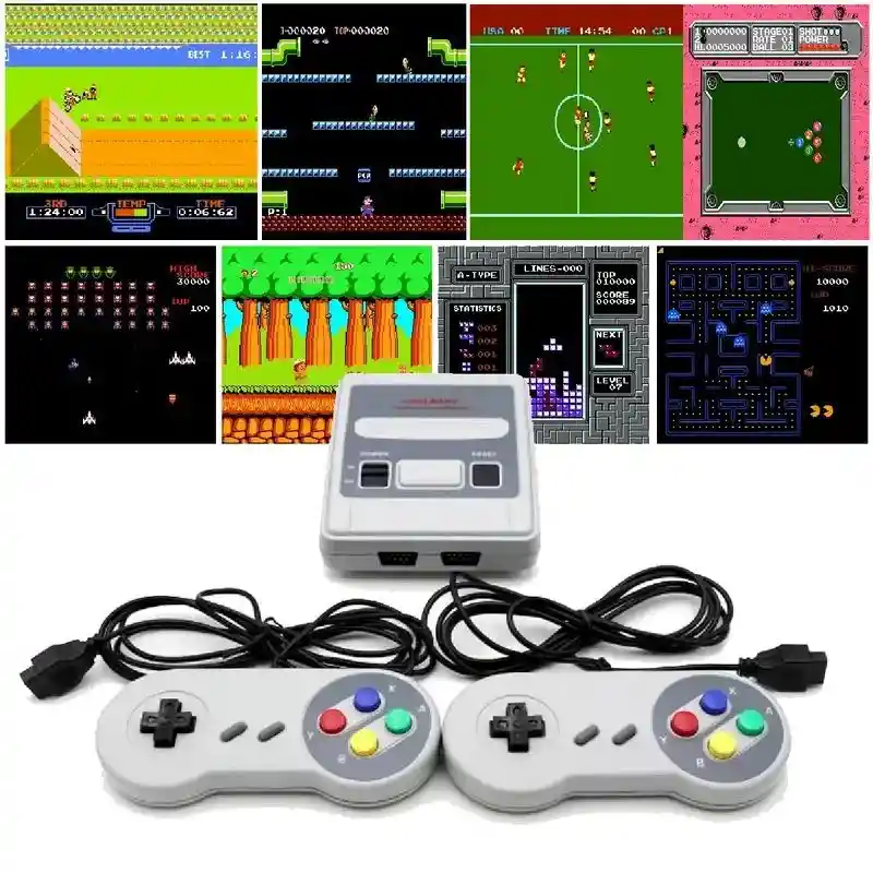 Consola Retro 620 Juegos Clasicos + 2 Controles