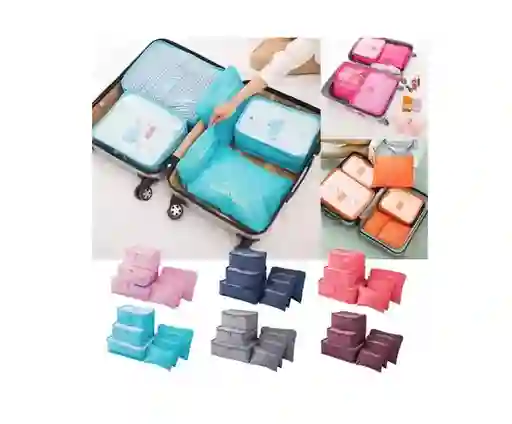 Set Organizador De Viaje De 6 Piezas