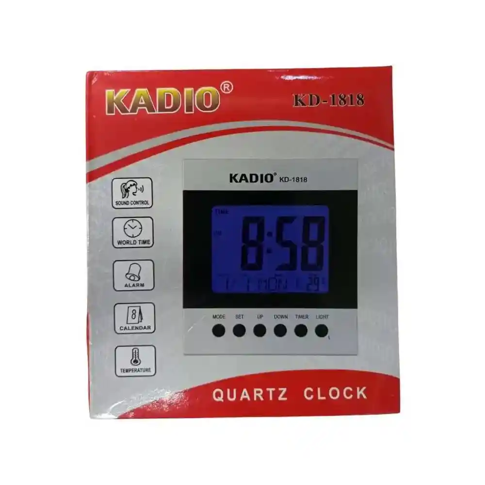 Reloj Mesa Digital Kadio Kd 1818 Temperatura Fecha