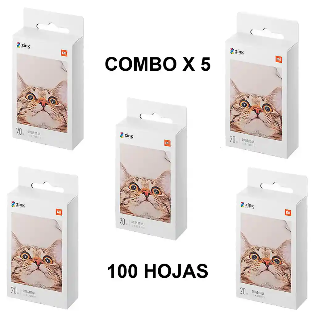 Xiaomi Papel Fotográfico 100 Hojas Portable Photo Printer